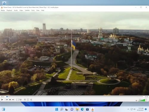 VLC i Windows – officiell skärmbild